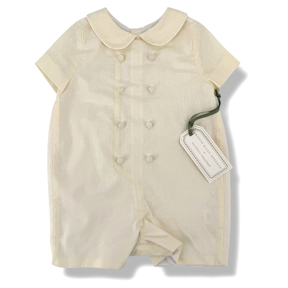 Edgehill Collection Kristin Ellen Hockman Robert Yellow Shortall Baby Boy Sz 3M